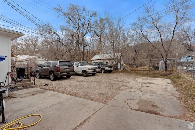 exterior space with fence