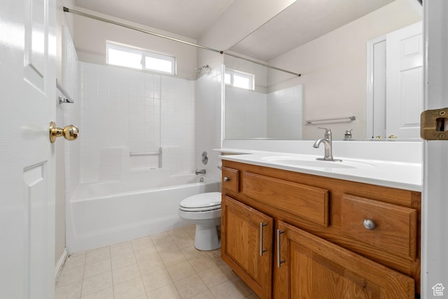1040 S 1100 E Unit 85, St George, UT 84790 - full bathroom with toilet, tile patterned flooring, vanity, and tub / shower combination