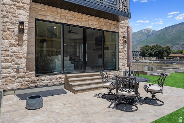 250 S Main St Unit 7, Alpine, UT 84004 - view of patio with a mountain view