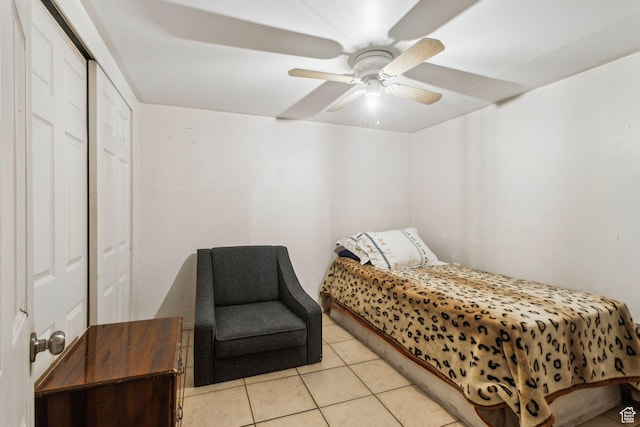 804 W 600 N, Salt Lake City, UT 84116 - bedroom featuring light tile patterned flooring and ceiling fan