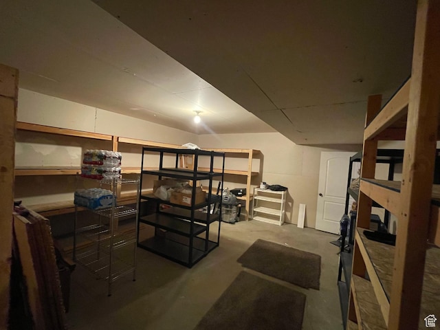 view of basement