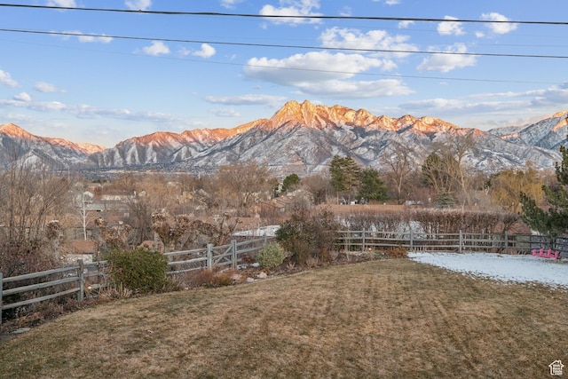 5419 S Kenwood Dr E, Salt Lake City, UT 84107 - view of yard with a mountain view