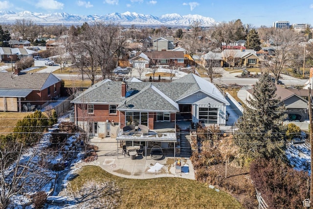 5419 S Kenwood Dr E, Salt Lake City, UT 84107 - aerial view of residential area featuring mountains