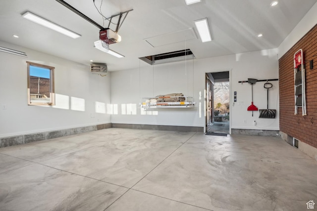 5419 S Kenwood Dr E, Salt Lake City, UT 84107 - garage with a garage door opener and recessed lighting