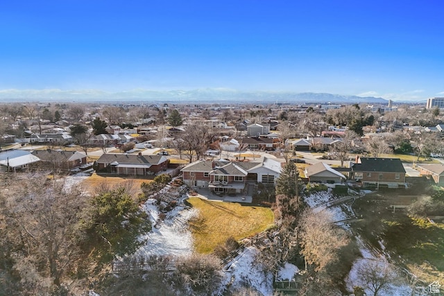 5419 S Kenwood Dr E, Salt Lake City, UT 84107 - aerial view of property and surrounding area featuring nearby suburban area and mountains