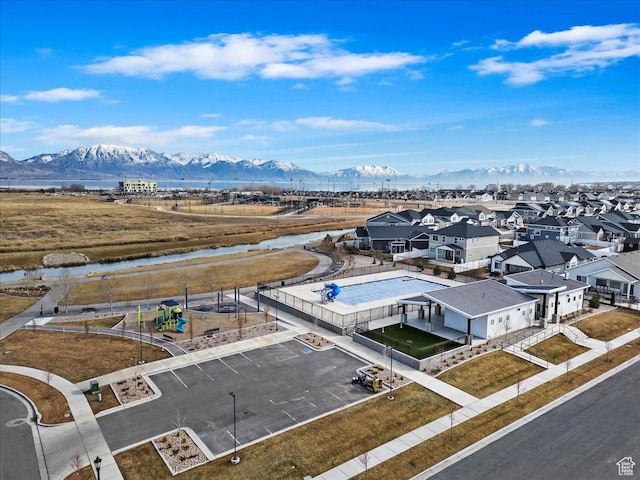 214 E Allegheny Pl S, Saratoga Springs, UT 84045 - drone / aerial view of a water and mountain view