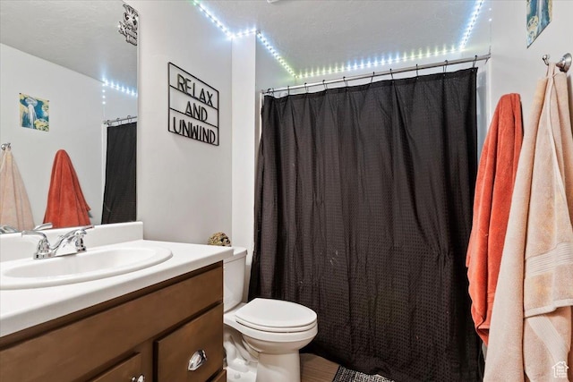 214 E Allegheny Pl S, Saratoga Springs, UT 84045 - full bathroom featuring vanity, toilet, and a shower with shower curtain