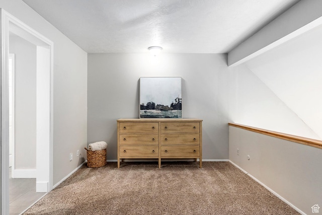 426 E Creekside Cir Unit E, Murray, UT 84107 - bedroom featuring carpet, baseboards, and lofted ceiling
