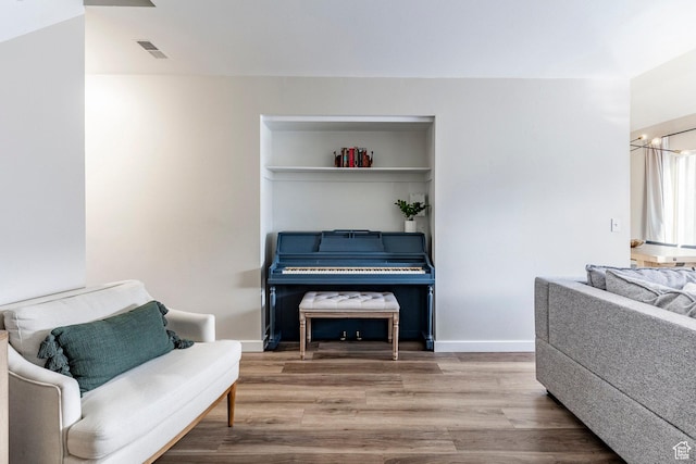 426 E Creekside Cir Unit E, Murray, UT 84107 - living area with wood finished floors and baseboards