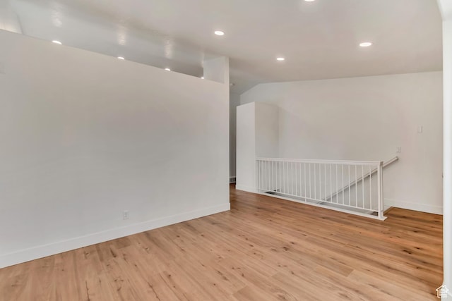 12972 S Cactus Berry Dr, Riverton, UT 84096 - unfurnished room with recessed lighting, baseboards, and wood finished floors