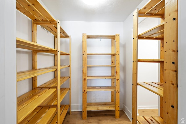 view of storage area
