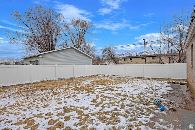 4868 S Ridgeline Dr, Washington Terrace, UT 84405 - view of yard layered in snow