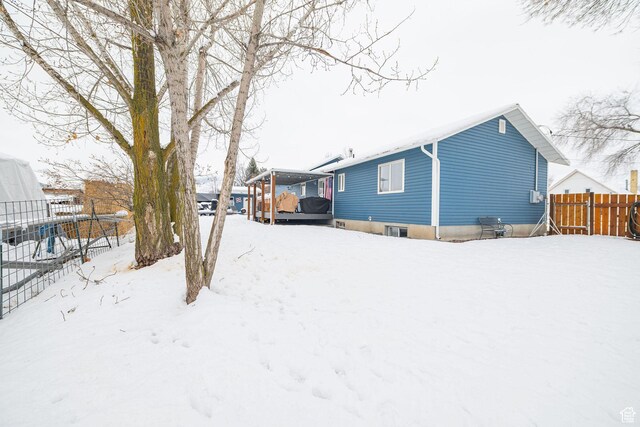 457 W 100 S, Smithfield, UT 84335 - snow covered house with fence