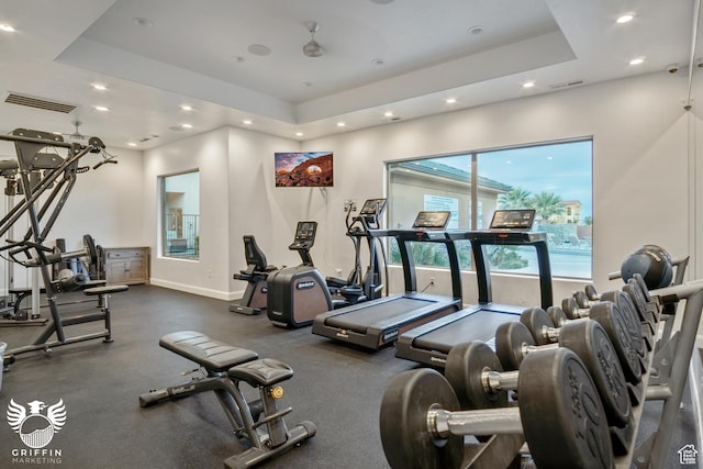 334 N 2020 W, Hurricane, UT 84737 - workout area with a raised ceiling