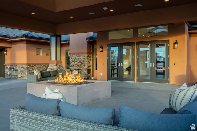 334 N 2020 W, Hurricane, UT 84737 - entrance to property with a patio and french doors