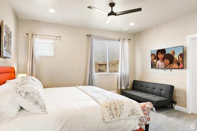 334 N 2020 W, Hurricane, UT 84737 - bedroom with ceiling fan and carpet floors