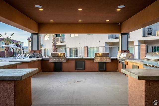 334 N 2020 W, Hurricane, UT 84737 - view of patio / terrace with area for grilling and exterior kitchen