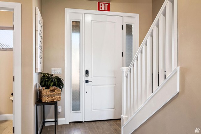 334 N 2020 W, Hurricane, UT 84737 - foyer entrance with hardwood / wood-style flooring