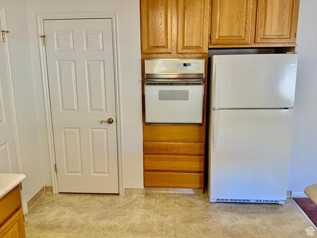 kitchen with white appliances