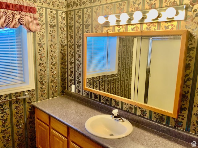 bathroom featuring vanity