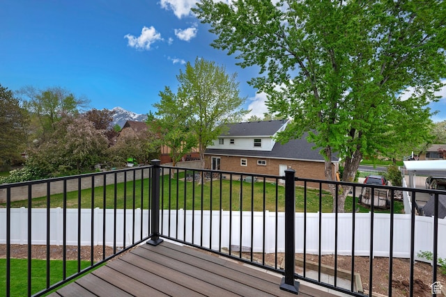 5845 Kerry Cir, Murray, UT 84107 - wooden deck with a yard