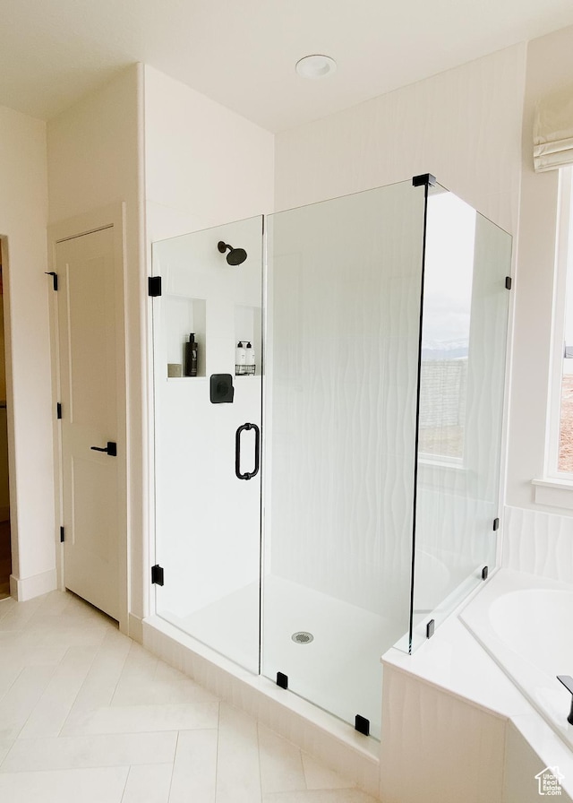 908 E 430 N Unit 18, Salem, UT 84653 - bathroom featuring tile patterned flooring and independent shower and bath
