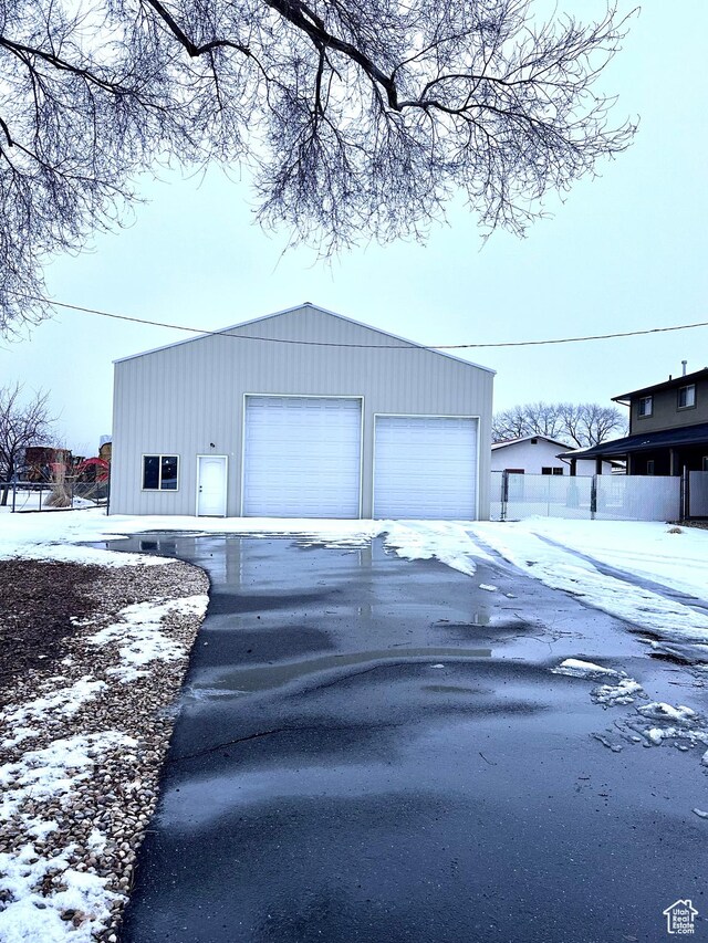 969 N 1200 W, Marriott Slaterville, UT 84404 - view of snow covered garage