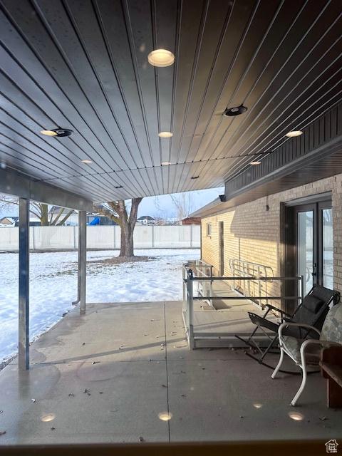 969 N 1200 W, Marriott Slaterville, UT 84404 - view of snow covered patio