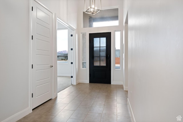 617 W 280 S, Ivins, UT 84738 - entrance foyer featuring a chandelier and light tile patterned floors