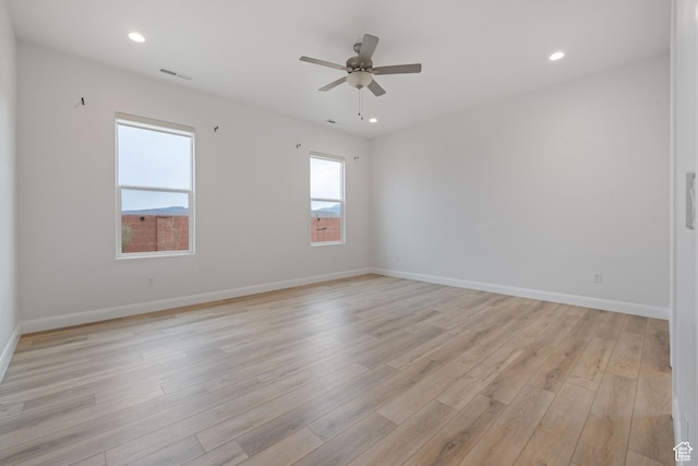 617 W 280 S, Ivins, UT 84738 - unfurnished room with ceiling fan and light wood-type flooring