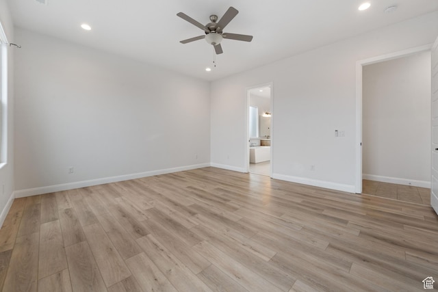617 W 280 S, Ivins, UT 84738 - empty room featuring light hardwood / wood-style floors and ceiling fan
