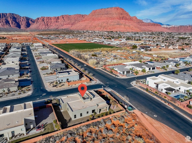 617 W 280 S, Ivins, UT 84738 - birds eye view of property featuring a mountain view