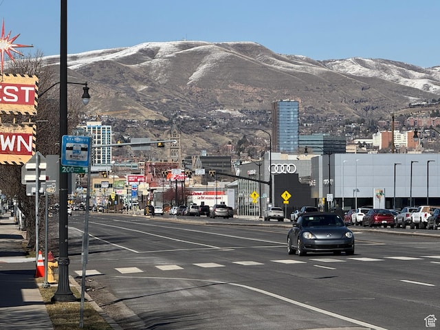 1135 S State St E, Salt Lake City, UT 84111 - view of street featuring street lighting, curbs, a mountain view, and sidewalks