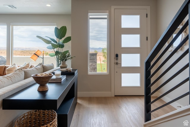 5398 S Aquamarine Ln, St George, UT 84790 - entrance foyer with light hardwood / wood-style floors