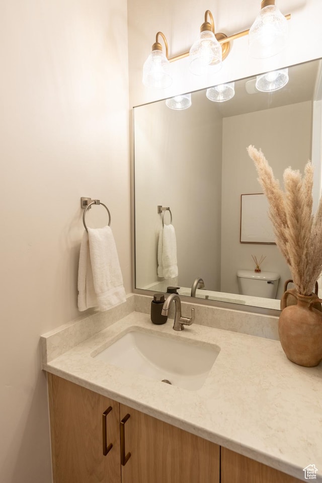 5398 S Aquamarine Ln, St George, UT 84790 - bathroom featuring vanity and toilet