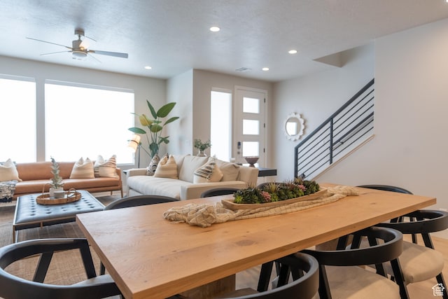 5398 S Aquamarine Ln, St George, UT 84790 - living room featuring ceiling fan