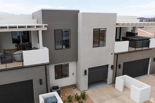5398 S Aquamarine Ln, St George, UT 84790 - view of front of house with a garage and central air condition unit