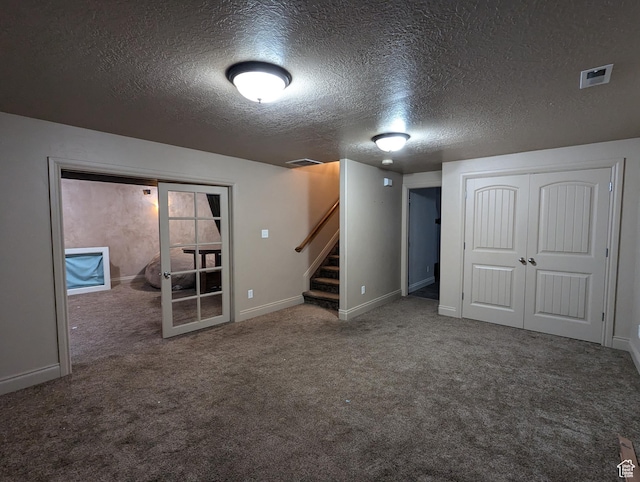 3006 E Somerset Dr, Spanish Fork, UT 84660 - finished basement featuring visible vents, baseboards, stairway, and carpet flooring