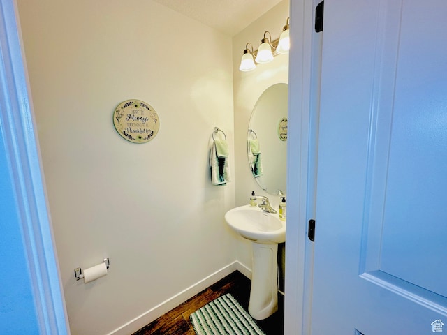 11587 S Prosperity Rd W, South Jordan, UT 84009 - bathroom with hardwood / wood-style flooring