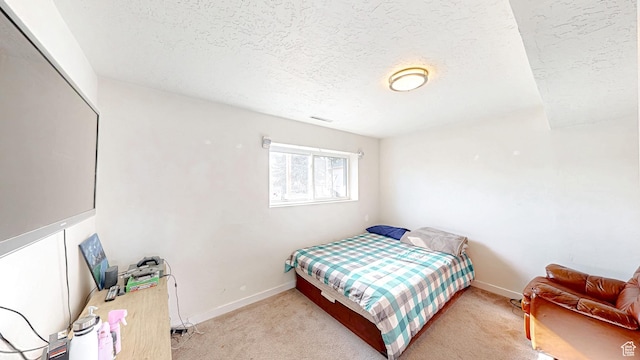 1125 N Trinnaman Ln, Lehi, UT 84043 - bedroom with light carpet and a textured ceiling