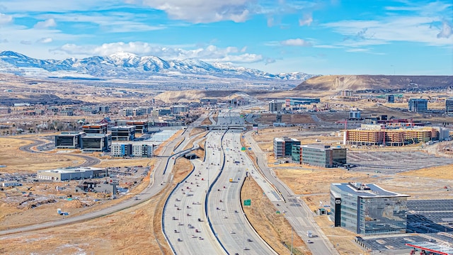 1125 N Trinnaman Ln, Lehi, UT 84043 - drone / aerial view with a mountain view