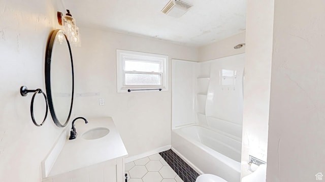 1125 N Trinnaman Ln, Lehi, UT 84043 - full bathroom with toilet, vanity, and washtub / shower combination