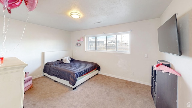 1125 N Trinnaman Ln, Lehi, UT 84043 - bedroom with a textured ceiling and light carpet