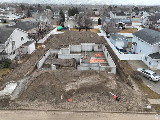 drone / aerial view featuring a residential view