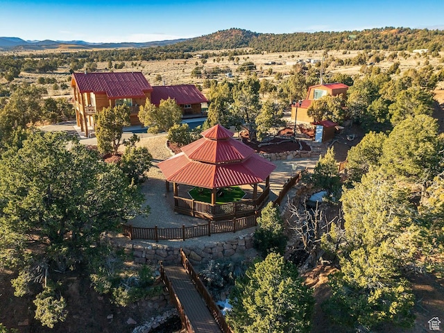 45450 W Cedar Rock Rd, Fruitland, UT 84027 - birds eye view of property with a mountain view