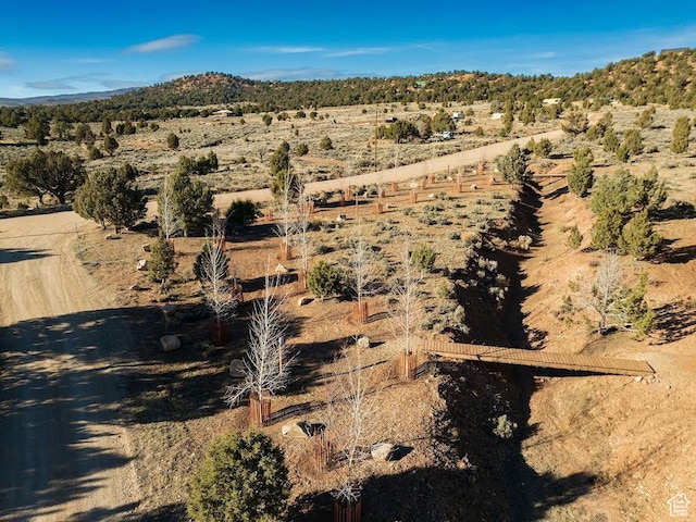 45450 W Cedar Rock Rd, Fruitland, UT 84027 - drone / aerial view featuring a mountain view