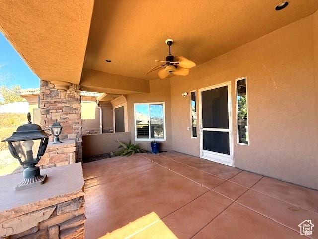865 Seminole Way S, Washington, UT 84780 - view of patio / terrace featuring a ceiling fan