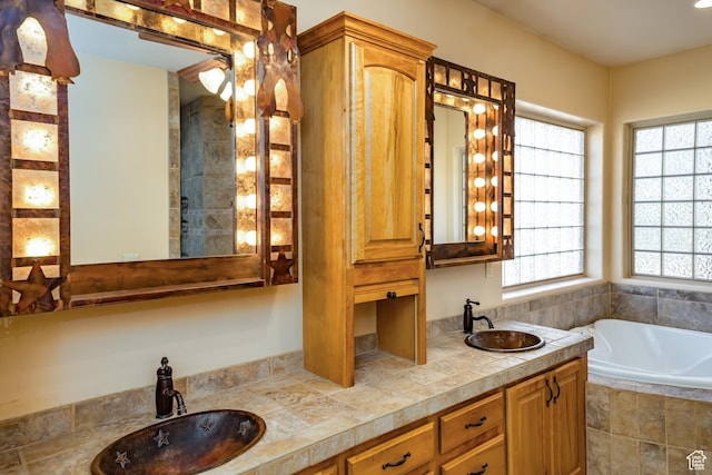 865 Seminole Way S, Washington, UT 84780 - full bath with a sink, double vanity, and a garden tub