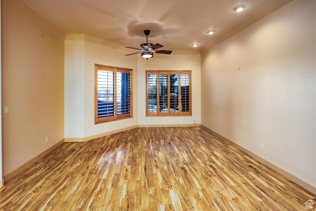 865 Seminole Way S, Washington, UT 84780 - spare room with ceiling fan, wood finished floors, and baseboards