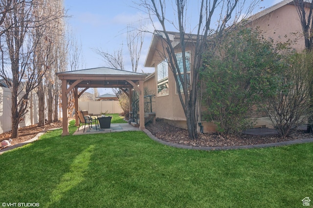 672 W 1900 S, Syracuse, UT 84075 - view of yard with a gazebo, a patio, and fence
